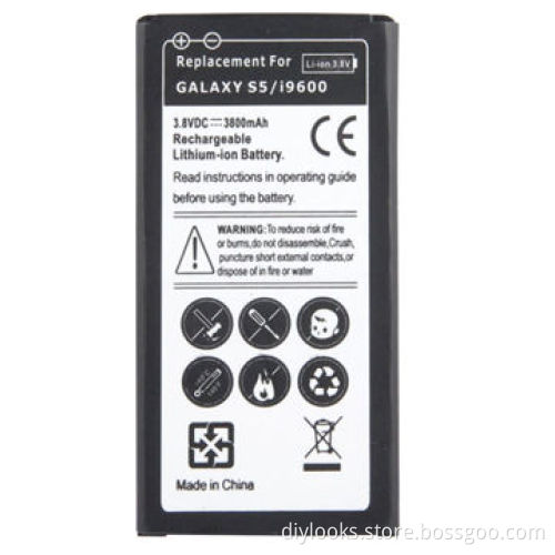 3,800mAh Replacement Battery for Samsung Galaxy S5/G900 (Black)